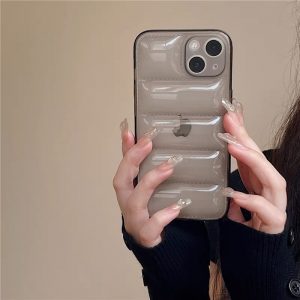 クラウン♡iPhoneケース14 iPhoneケース15♡3点♡ iphone14/13ケース 透明 かわいい iphone ケース ダウン