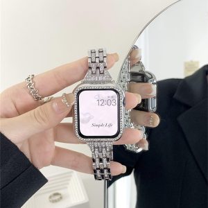 カバー付き】apple watch バンド キラキラ アップル ウォッチ