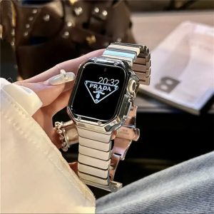 高級シルバー★アップルウォッチバンド ステンレスベルト Apple Watch