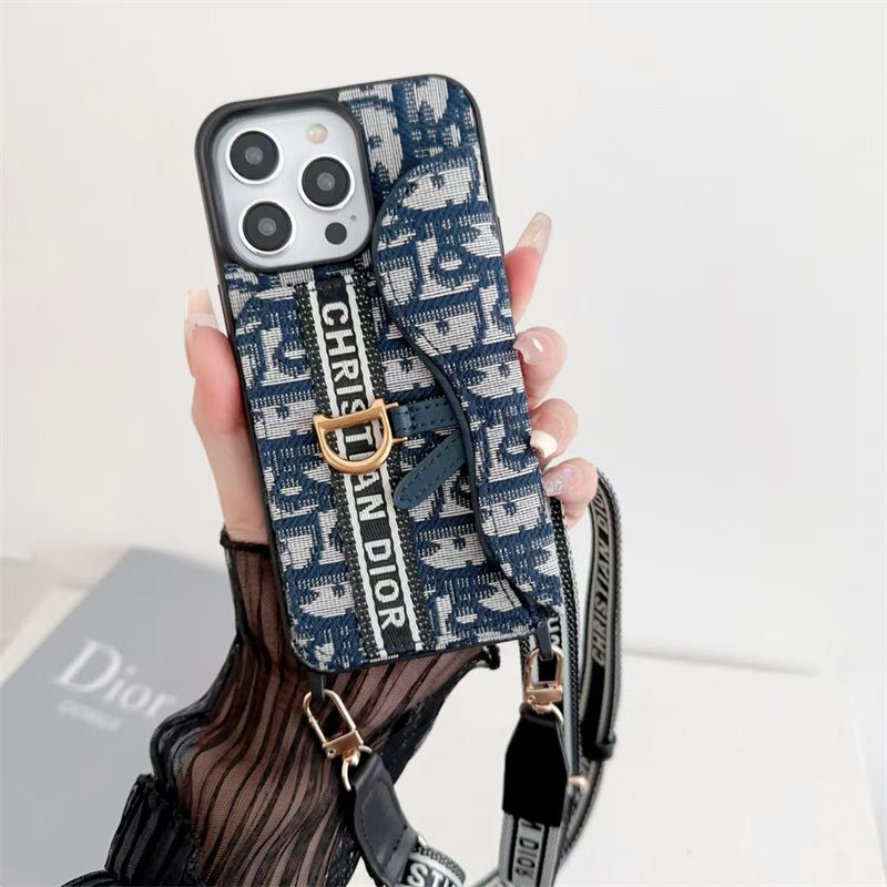 Dior スマホケース iPhone Android ショルダー - Androidアクセサリー